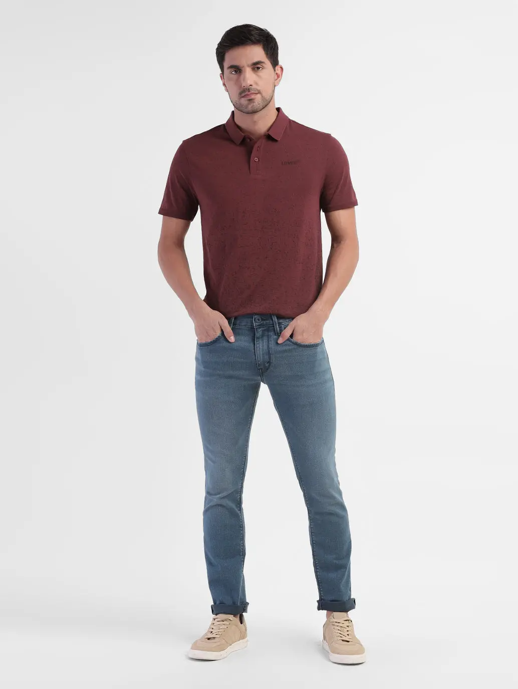 Men's Self Design Regular Fit T-Shirt 1