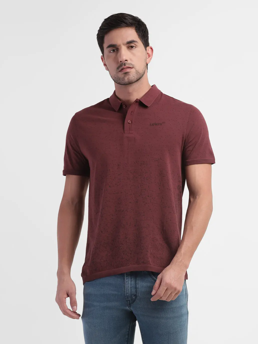 Men's Self Design Regular Fit T-Shirt 2