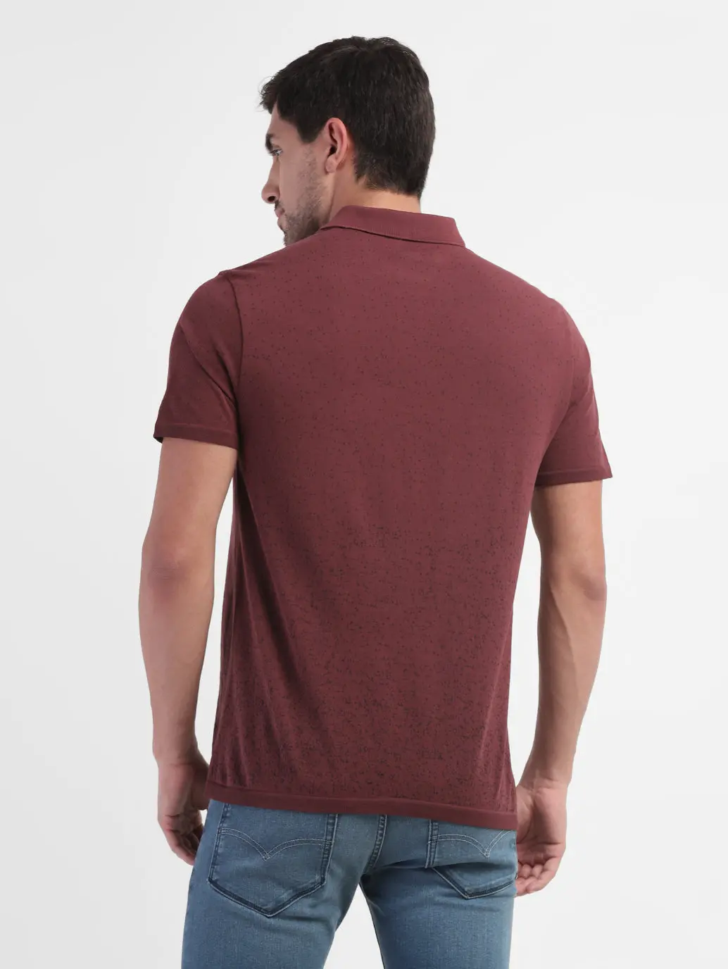 Men's Self Design Regular Fit T-Shirt 3