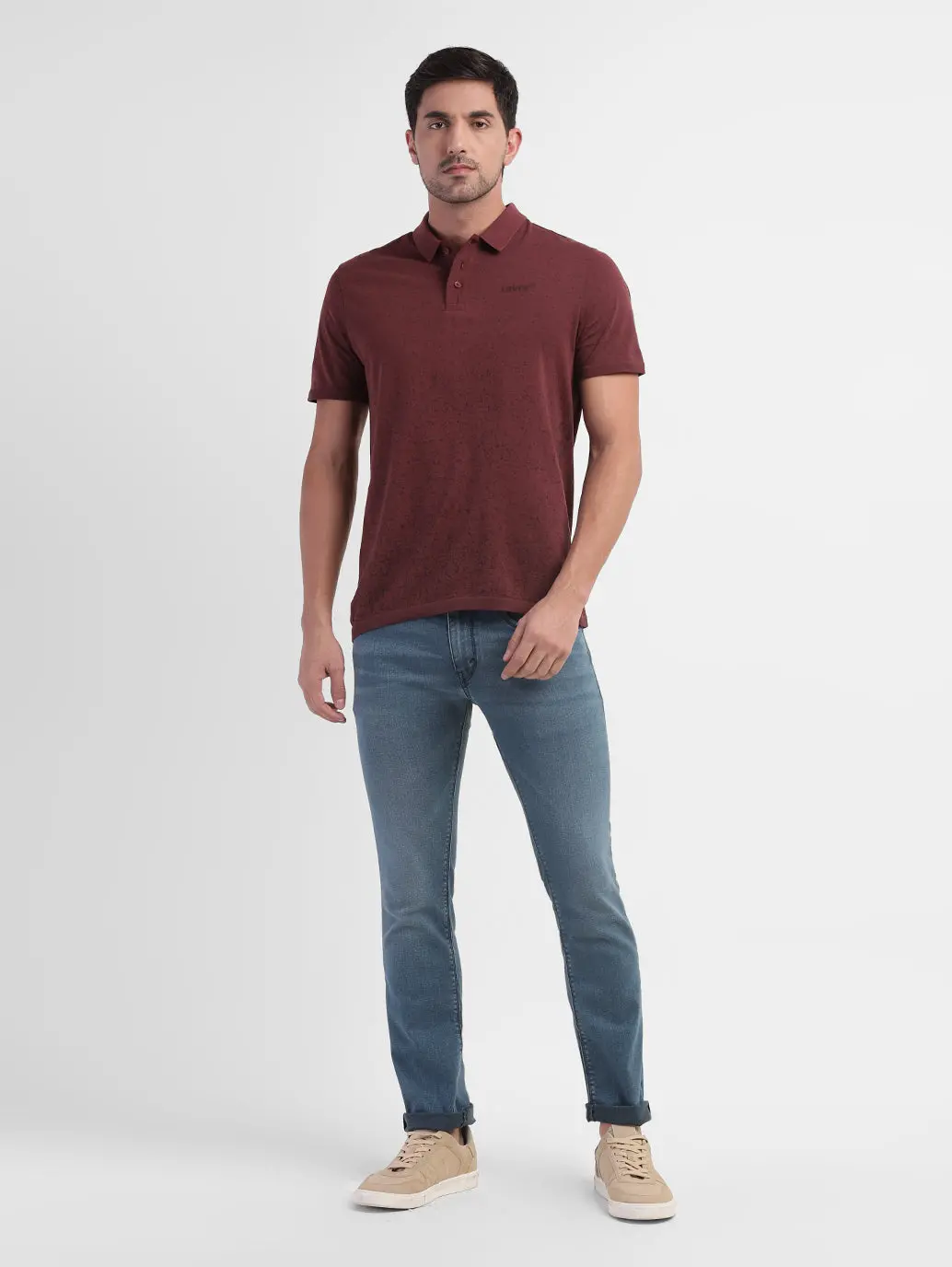 Men's Self Design Regular Fit T-Shirt 5