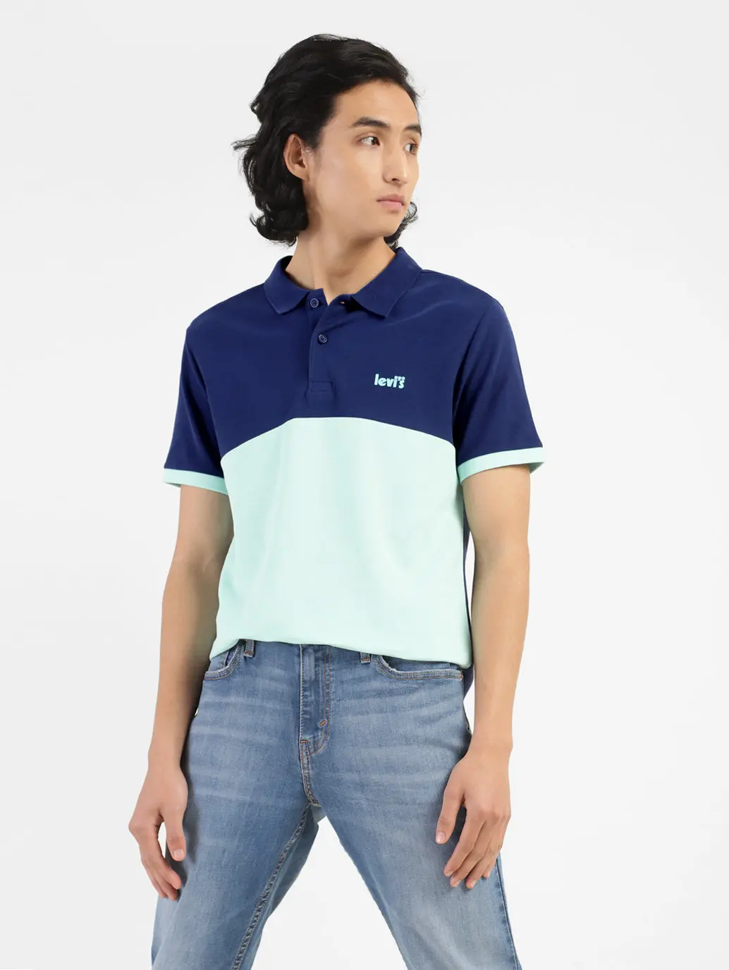 Men's Colorblock Polo T-Shirt 1