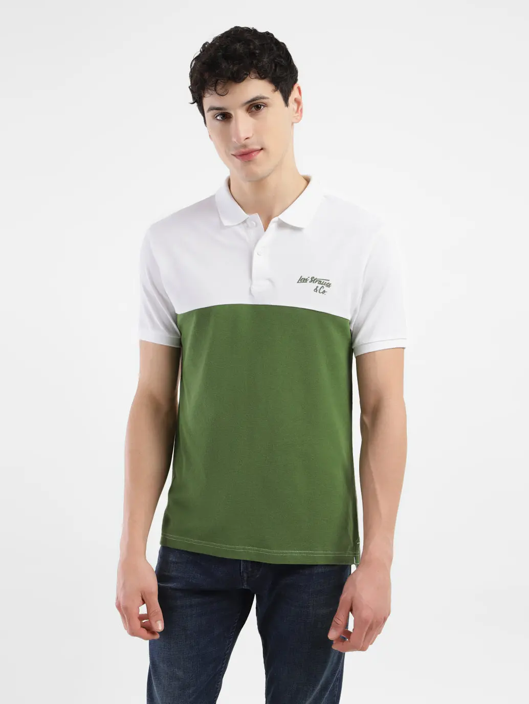 Men's Colorblock Polo T-Shirt 1
