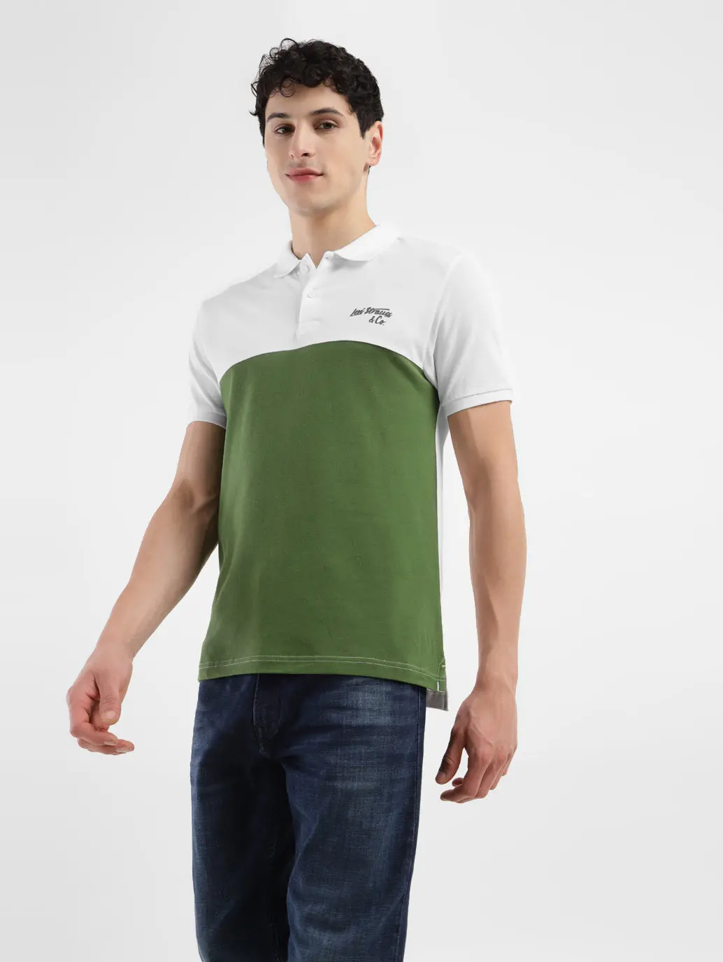 Men's Colorblock Polo T-Shirt 2