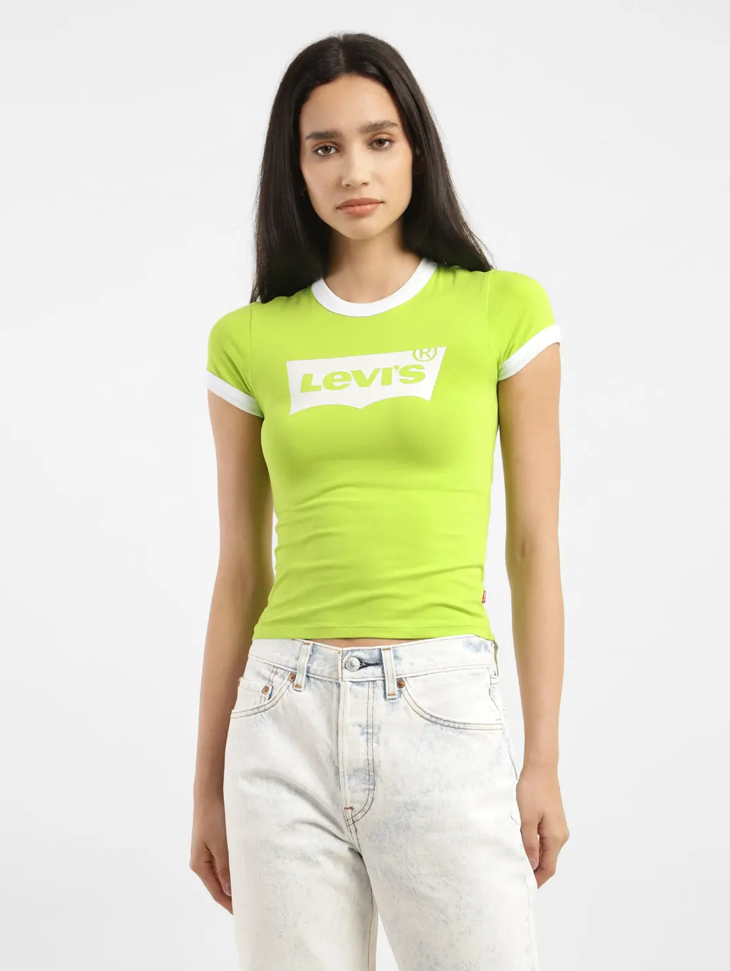Women's Brand Logo Slim Fit T-Shirt 1