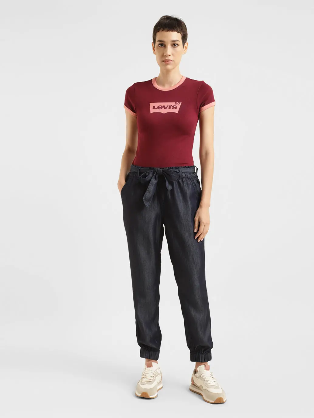 Women's Brand Logo Slim Fit T-Shirt 2