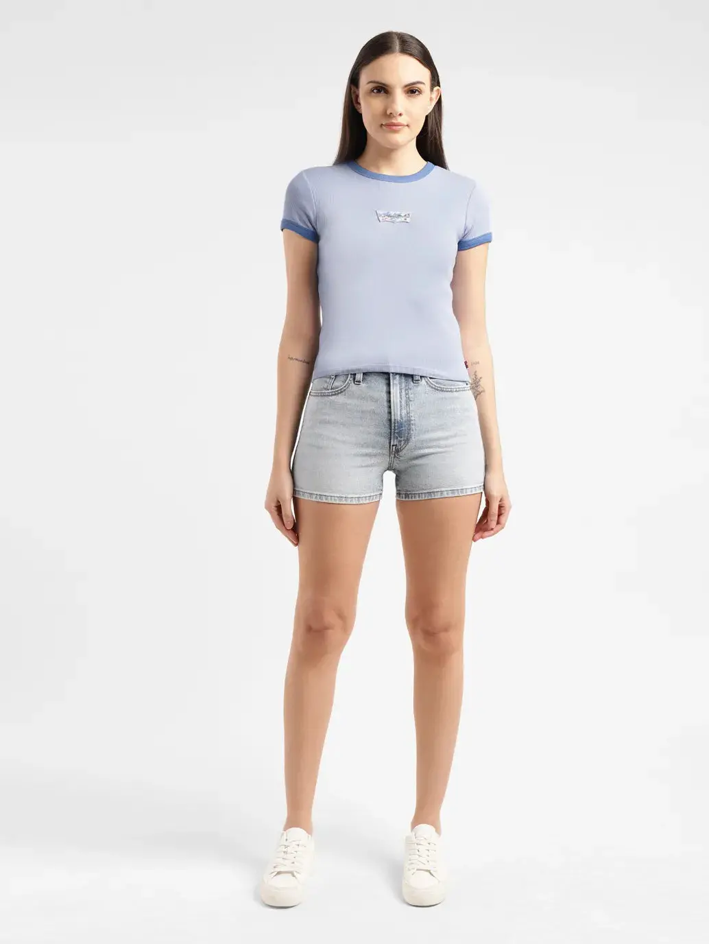 Women's Brand Logo Slim Fit T-Shirt 1