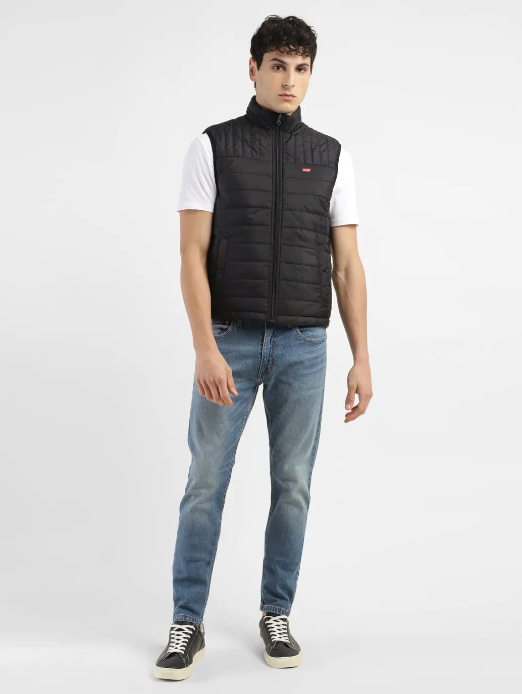 Men's Solid Reversible Quilted Jacket 1