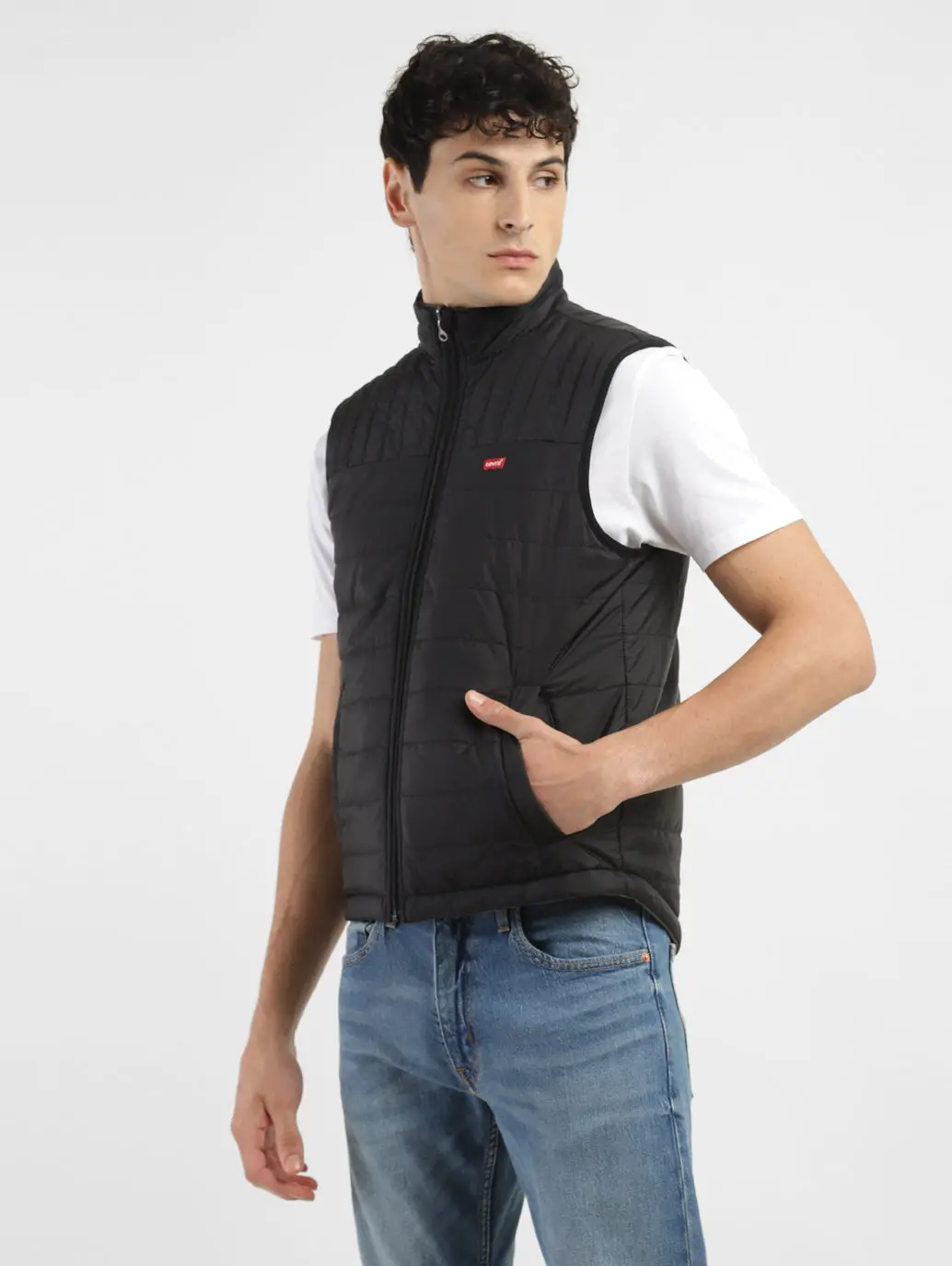 Men's Solid Reversible Quilted Jacket 3