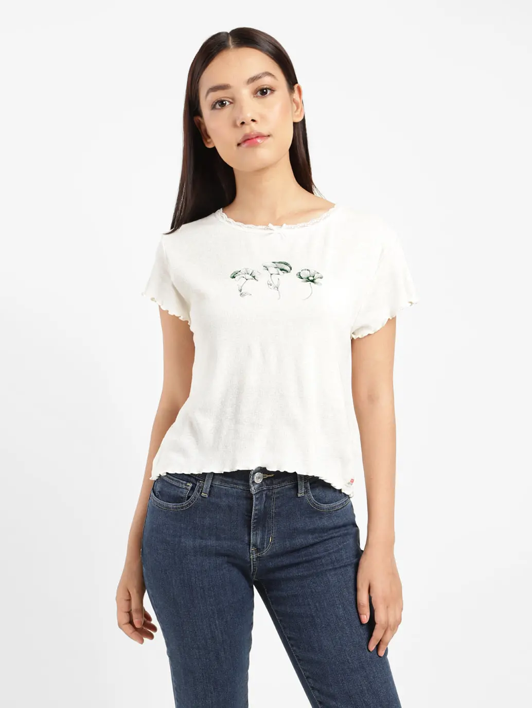 Women's Graphic Dry Goods Short Sleeve Top 1