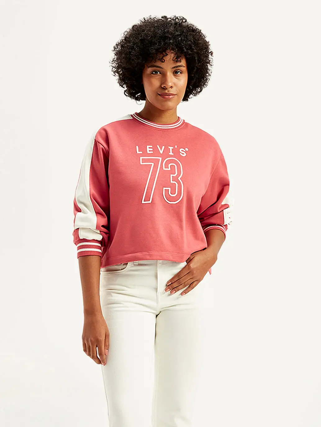 Women's Typographic Print Regular Fit Sweatshirt 1