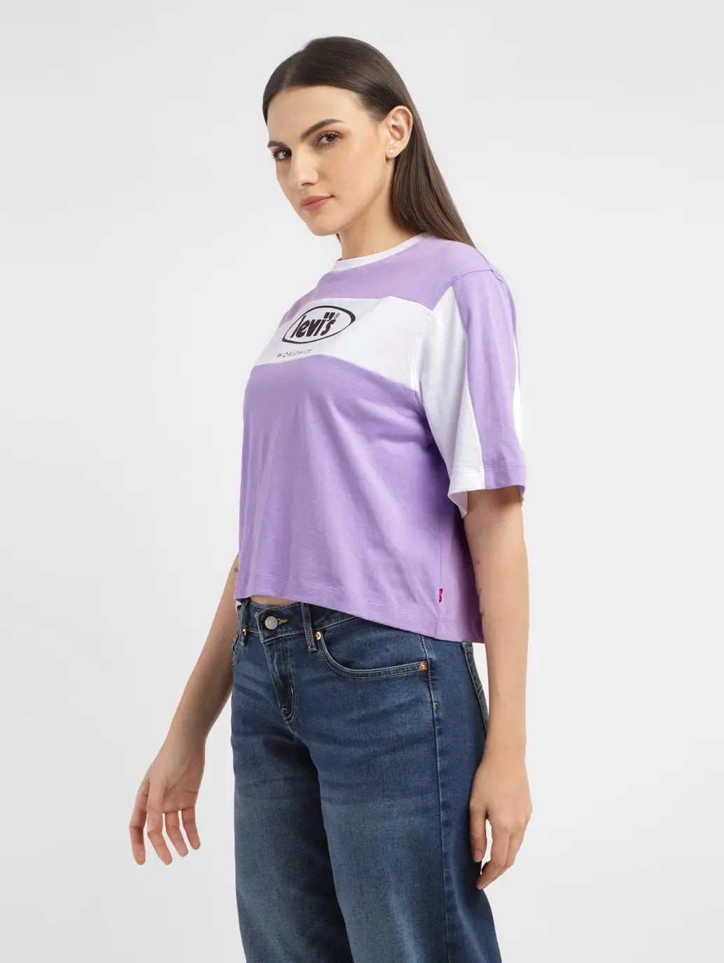 Women's Brand Logo Slim Fit T-Shirt 4