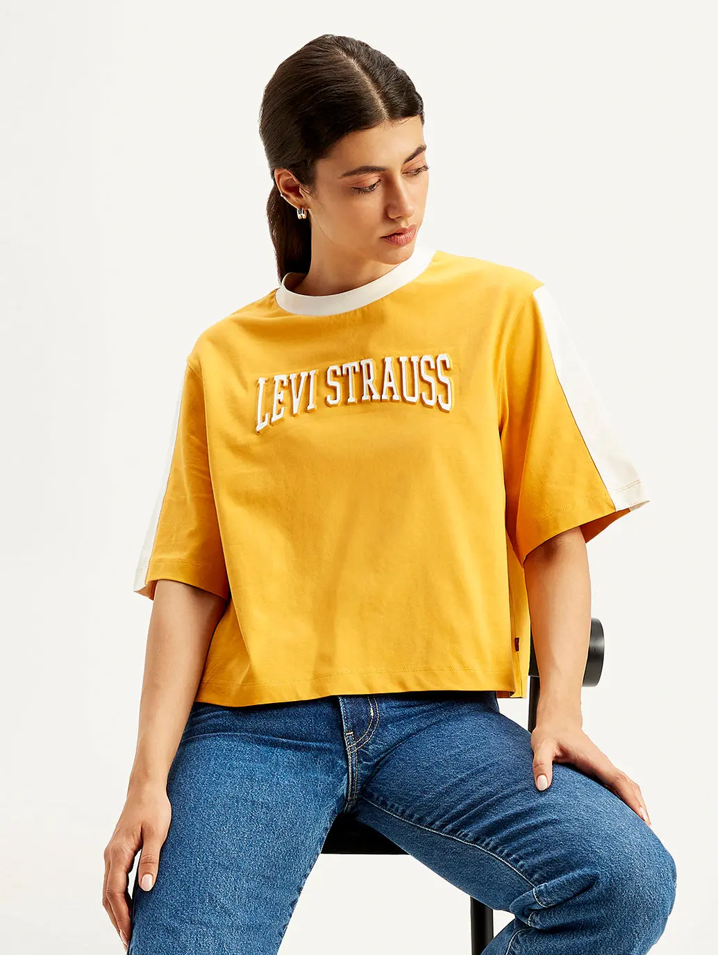 Women's Brand Logo Loose Fit T-Shirt 1