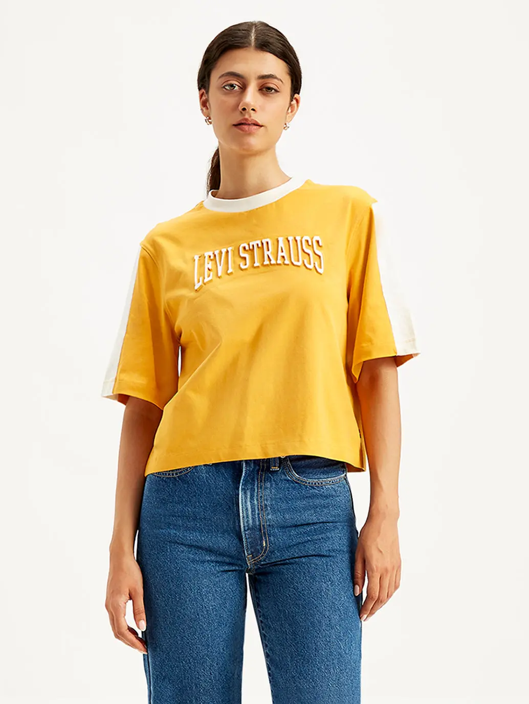 Women's Brand Logo Loose Fit T-Shirt 3