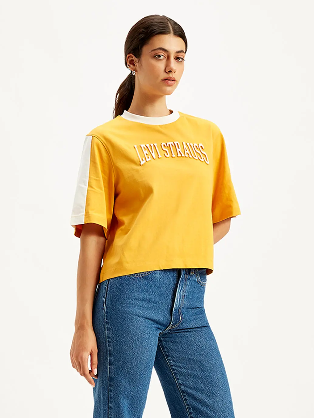 Women's Brand Logo Loose Fit T-Shirt 2