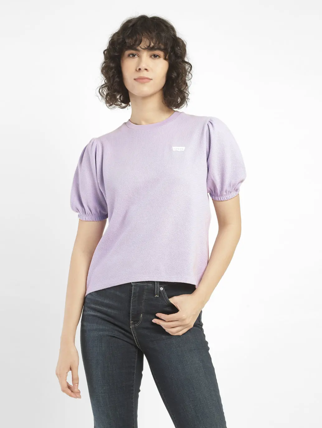 Women's Self Design Round Neck Top 1