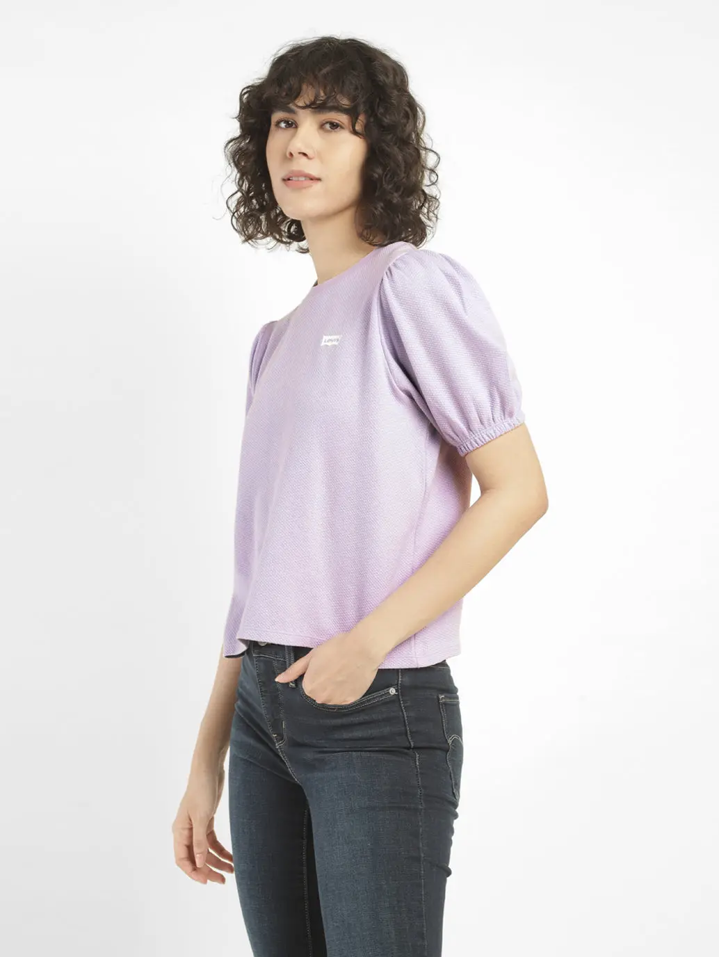 Women's Self Design Round Neck Top 3