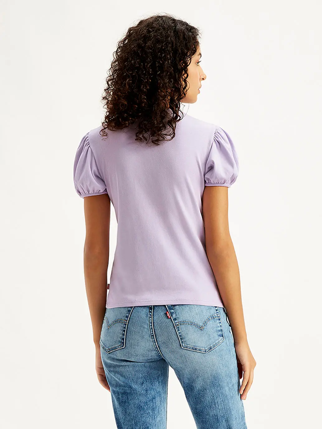 Women's Textured Purple Crew Neck Top 4