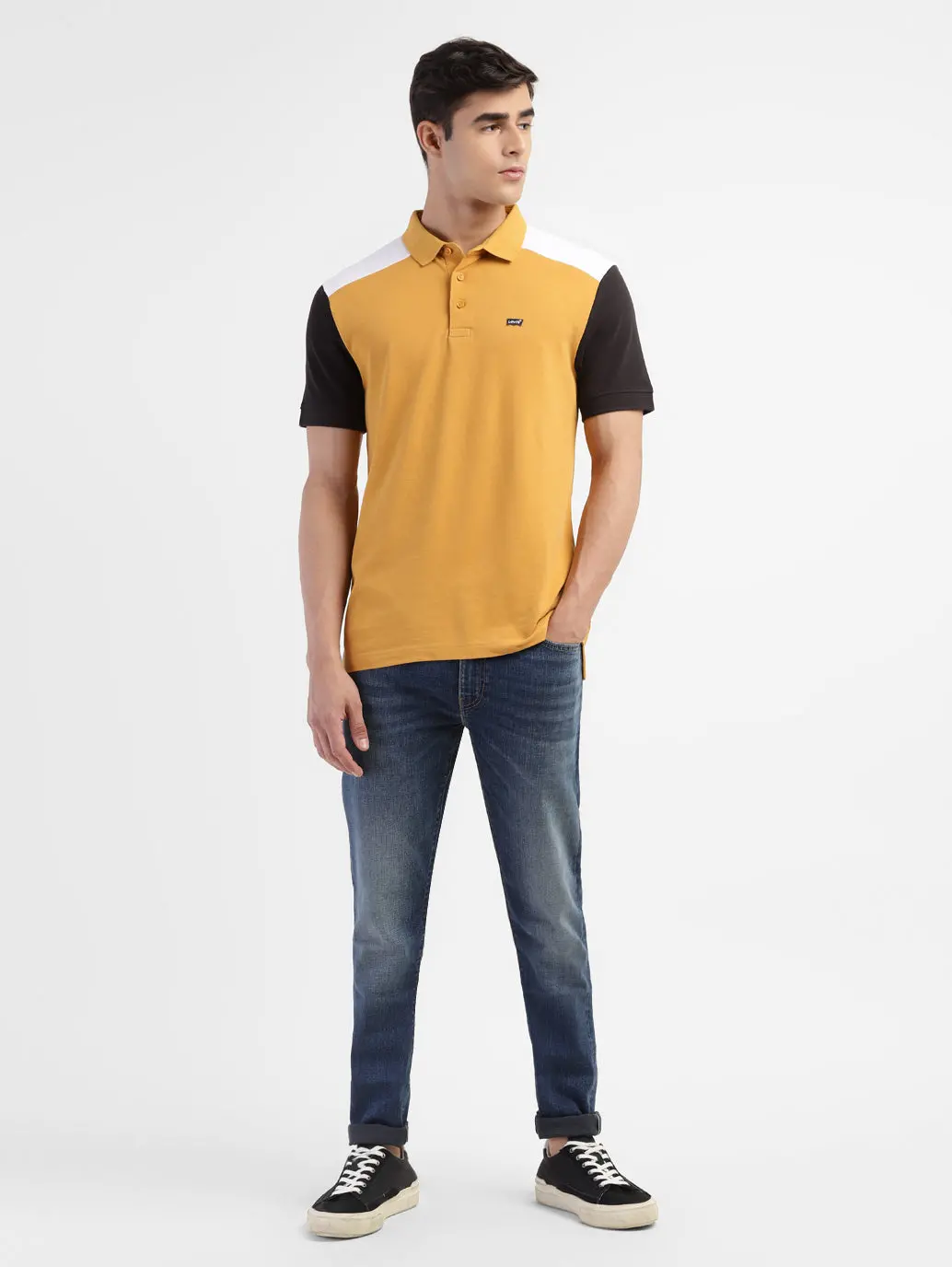 Men's Colorblock Regular Fit Polo T-Shirt 1