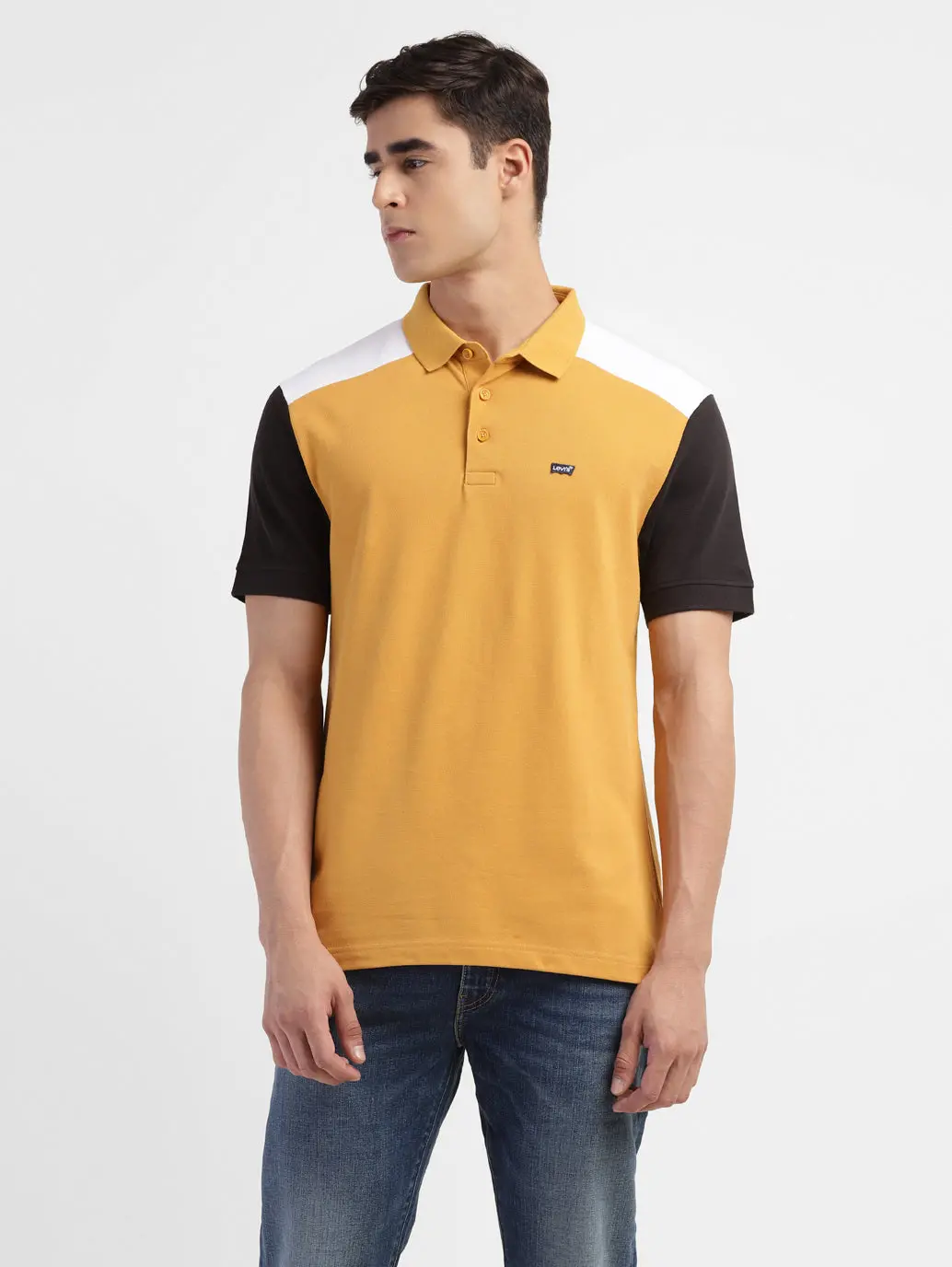 Men's Colorblock Regular Fit Polo T-Shirt 2