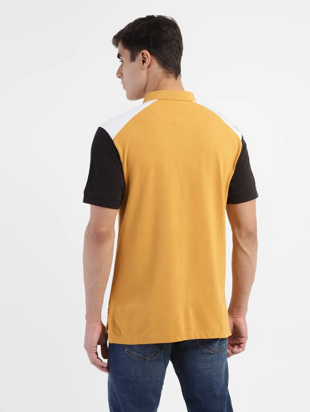 Men's Colorblock Regular Fit Polo T-Shirt 3