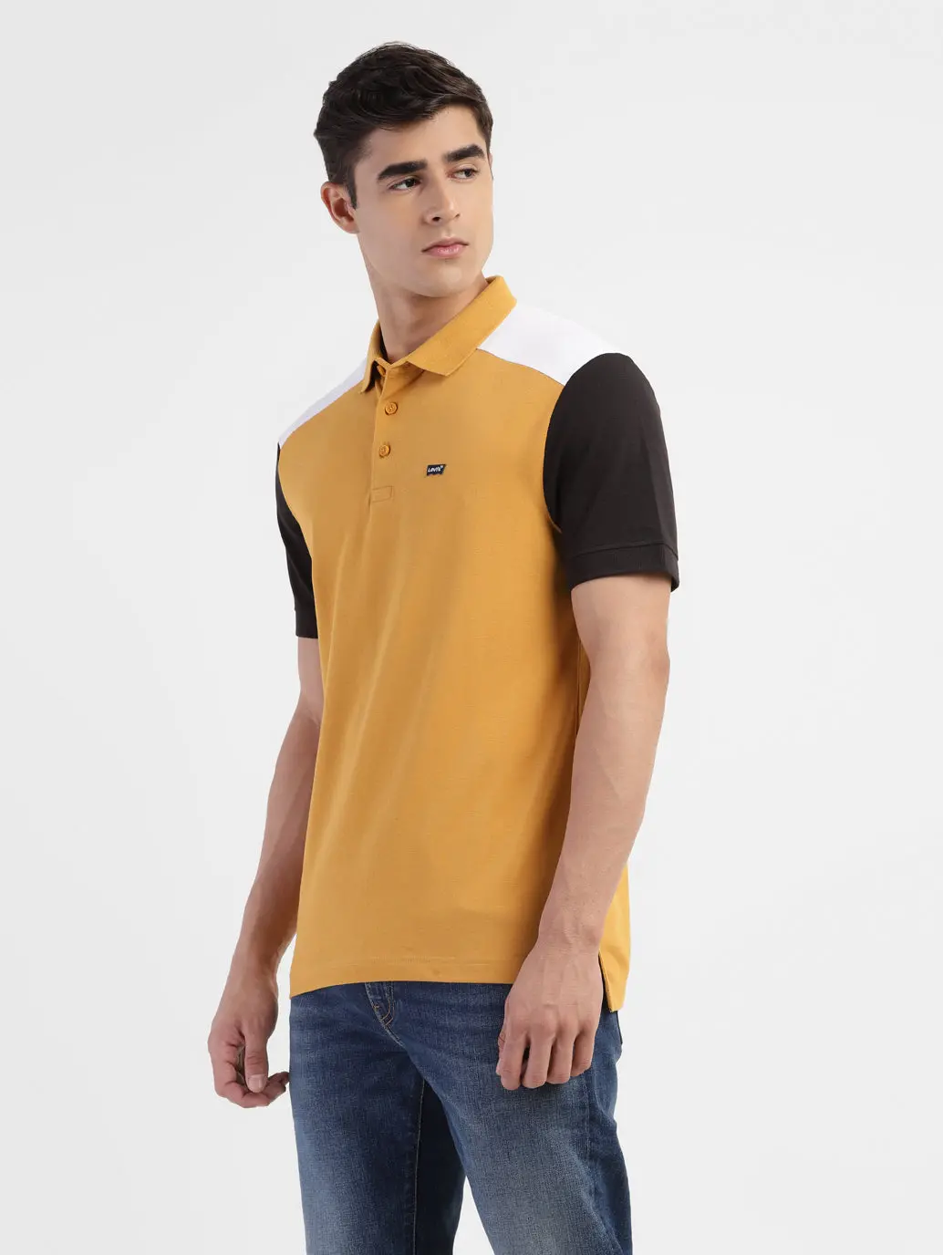 Men's Colorblock Regular Fit Polo T-Shirt 4