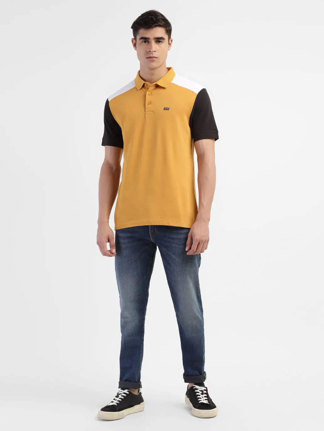 Men's Colorblock Regular Fit Polo T-Shirt 5