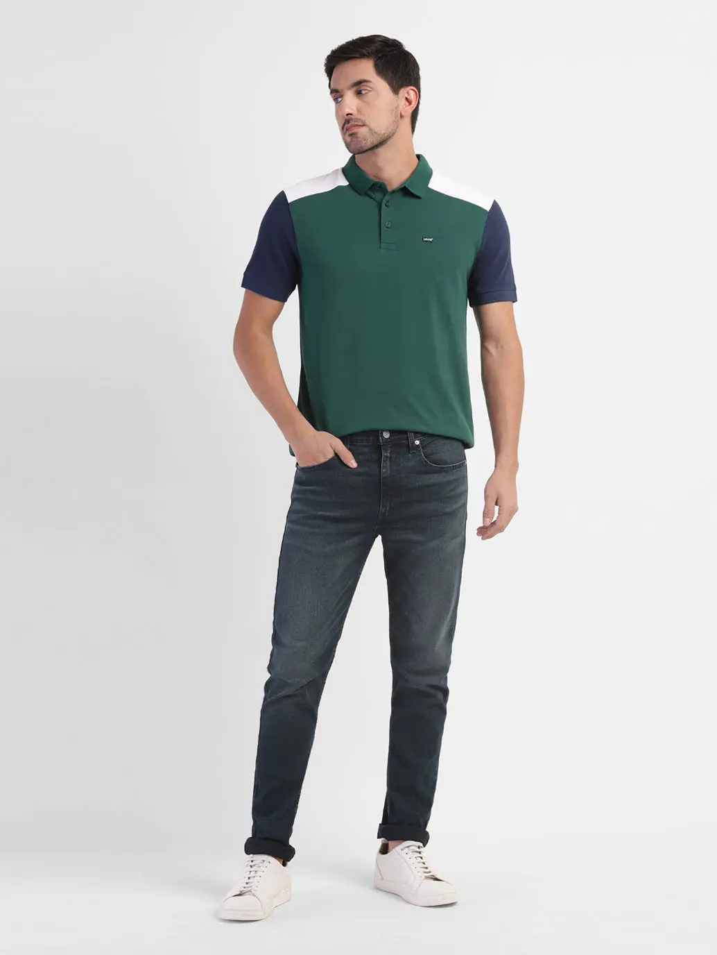 Men's Colorblock Regular Fit Polo T-Shirt 1
