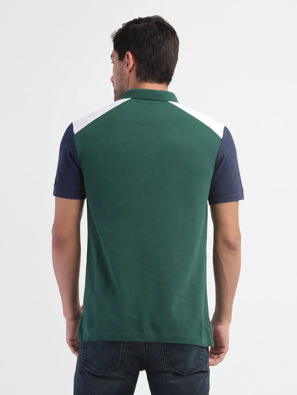Men's Colorblock Regular Fit Polo T-Shirt 3