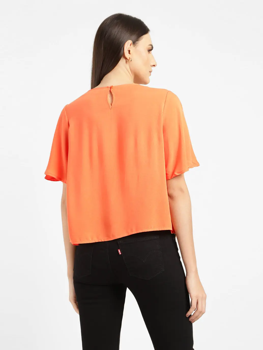 Women's Solid Round Neck Top 3