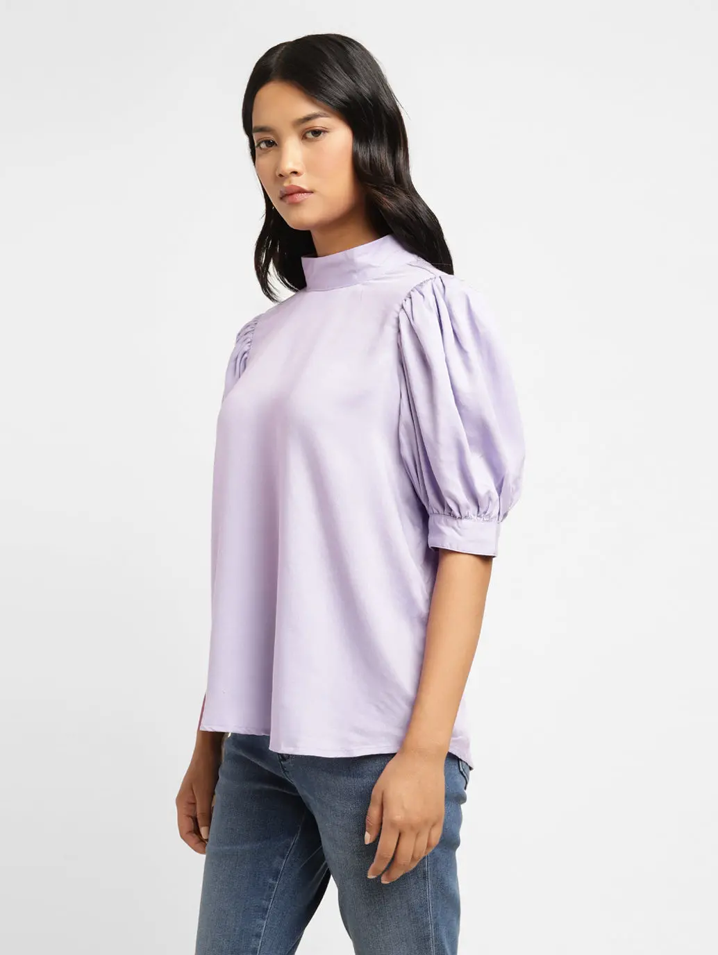 Women's Solid High Neck Top 4