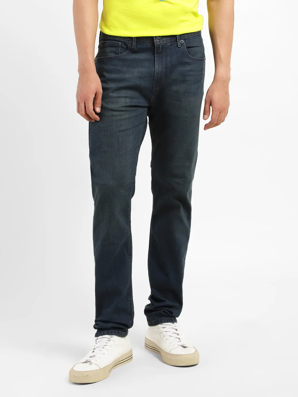 Men's 512 Blue Slim Tapered Fit Mid Rise Jeans 3