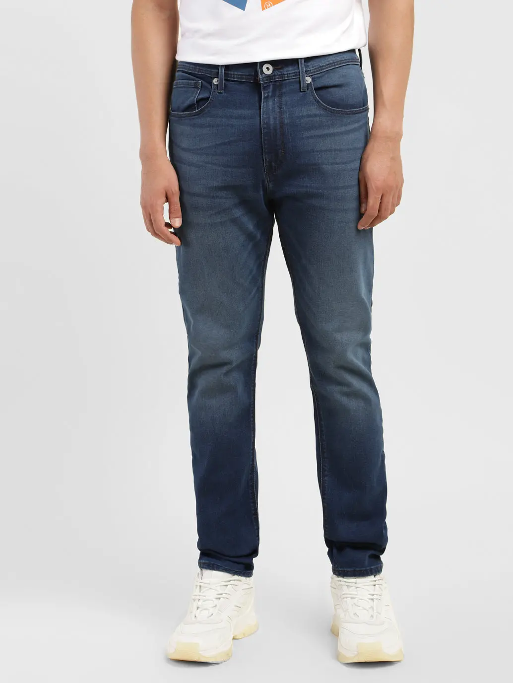 Men's 512 Blue Slim Tapered Fit Mid Rise Jeans 1