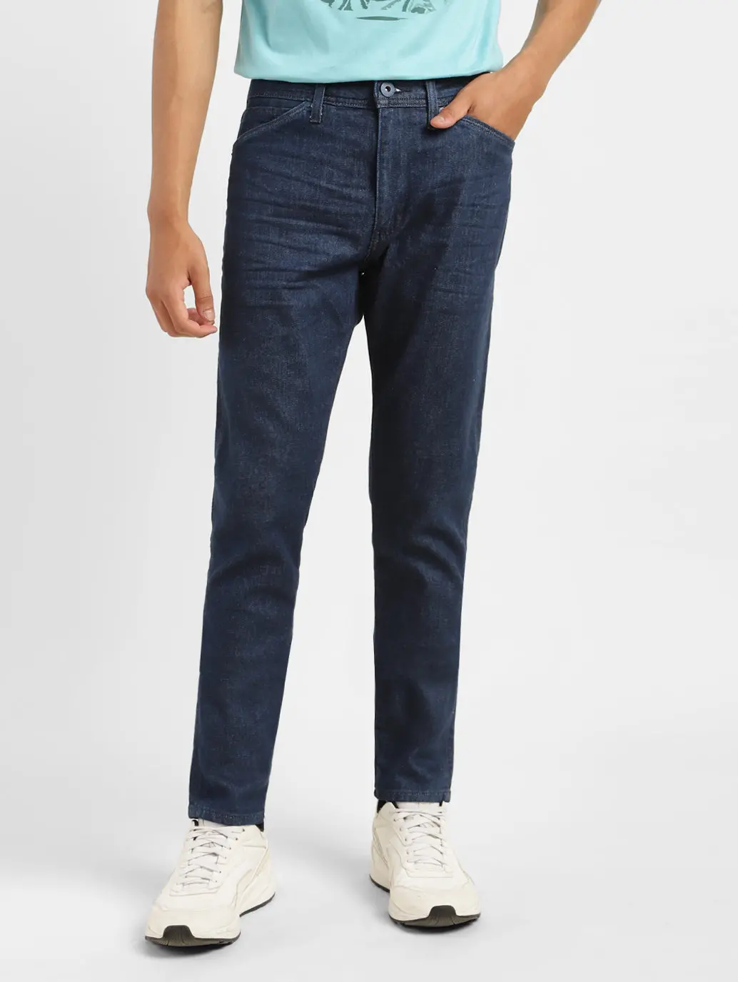 Men's 512 Blue Slim Tapered Fit Mid Rise Jeans 2