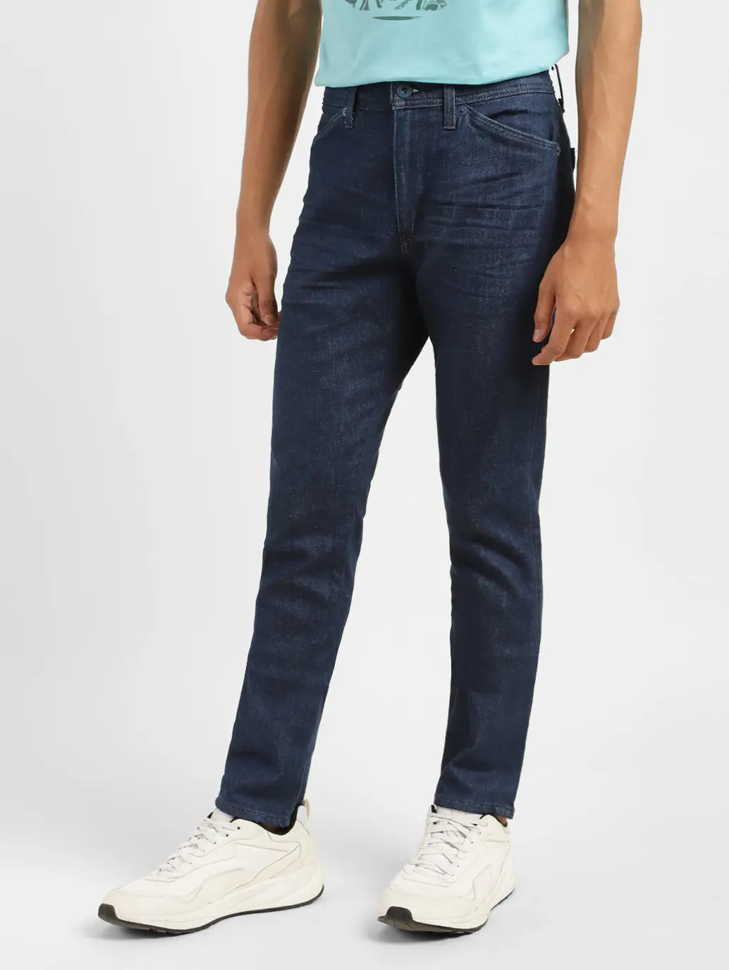 Men's 512 Blue Slim Tapered Fit Mid Rise Jeans 5