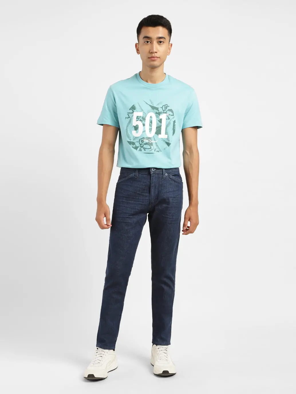 Men's 512 Blue Slim Tapered Fit Mid Rise Jeans 6