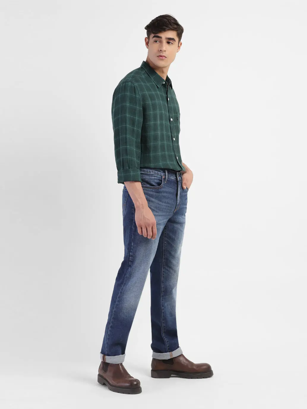 Men's Redloop 511 Blue Slim Fit Mid Rise Jeans 1