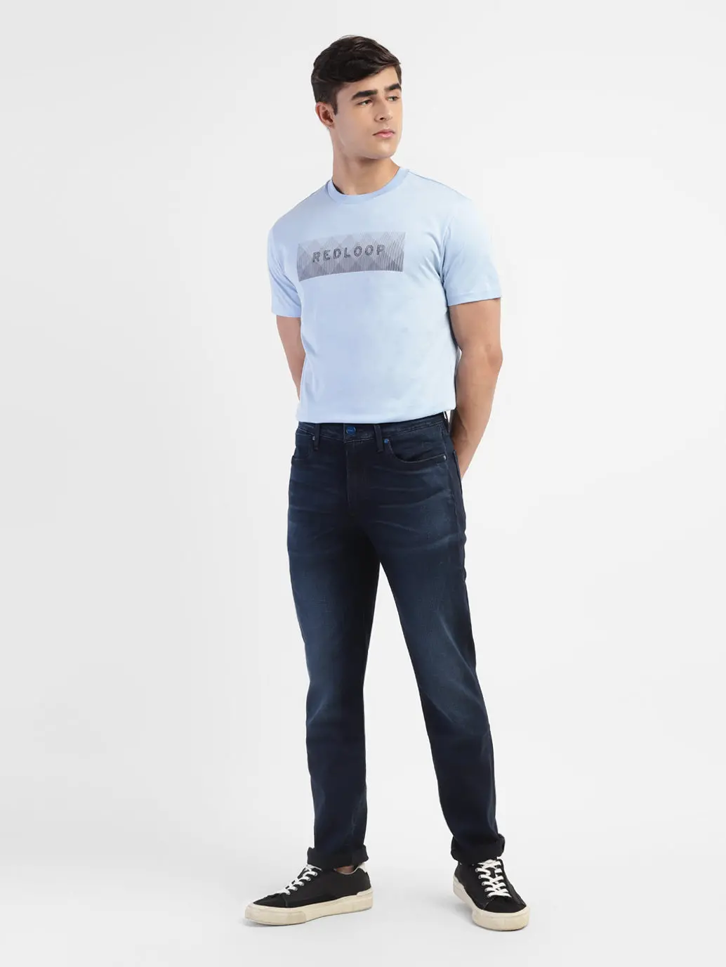 Men's Redloop 511 Blue Slim Fit Mid Rise Jeans 1