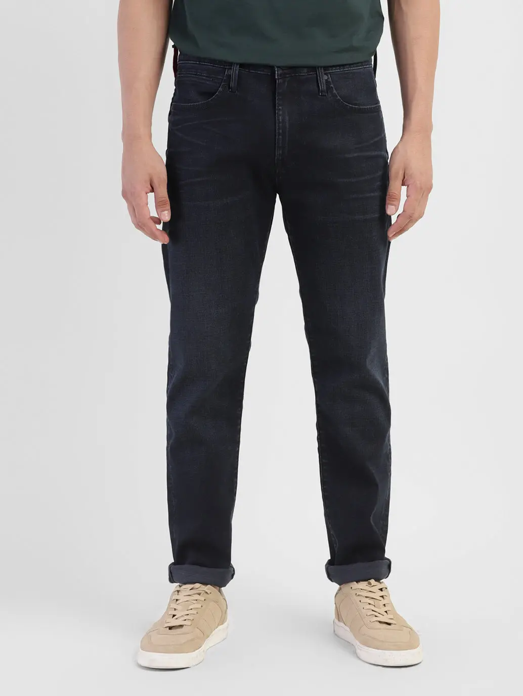 Men's Redloop 512 Blue Slim Tapered Fit Mid Rise Jeans 2