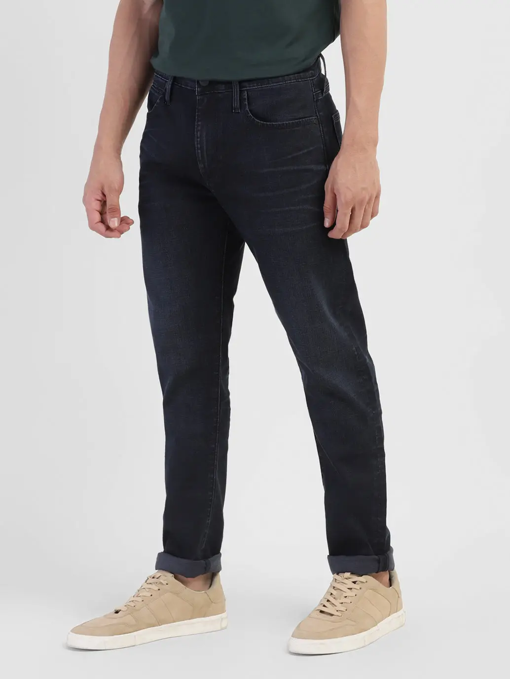 Men's Redloop 512 Blue Slim Tapered Fit Mid Rise Jeans 5