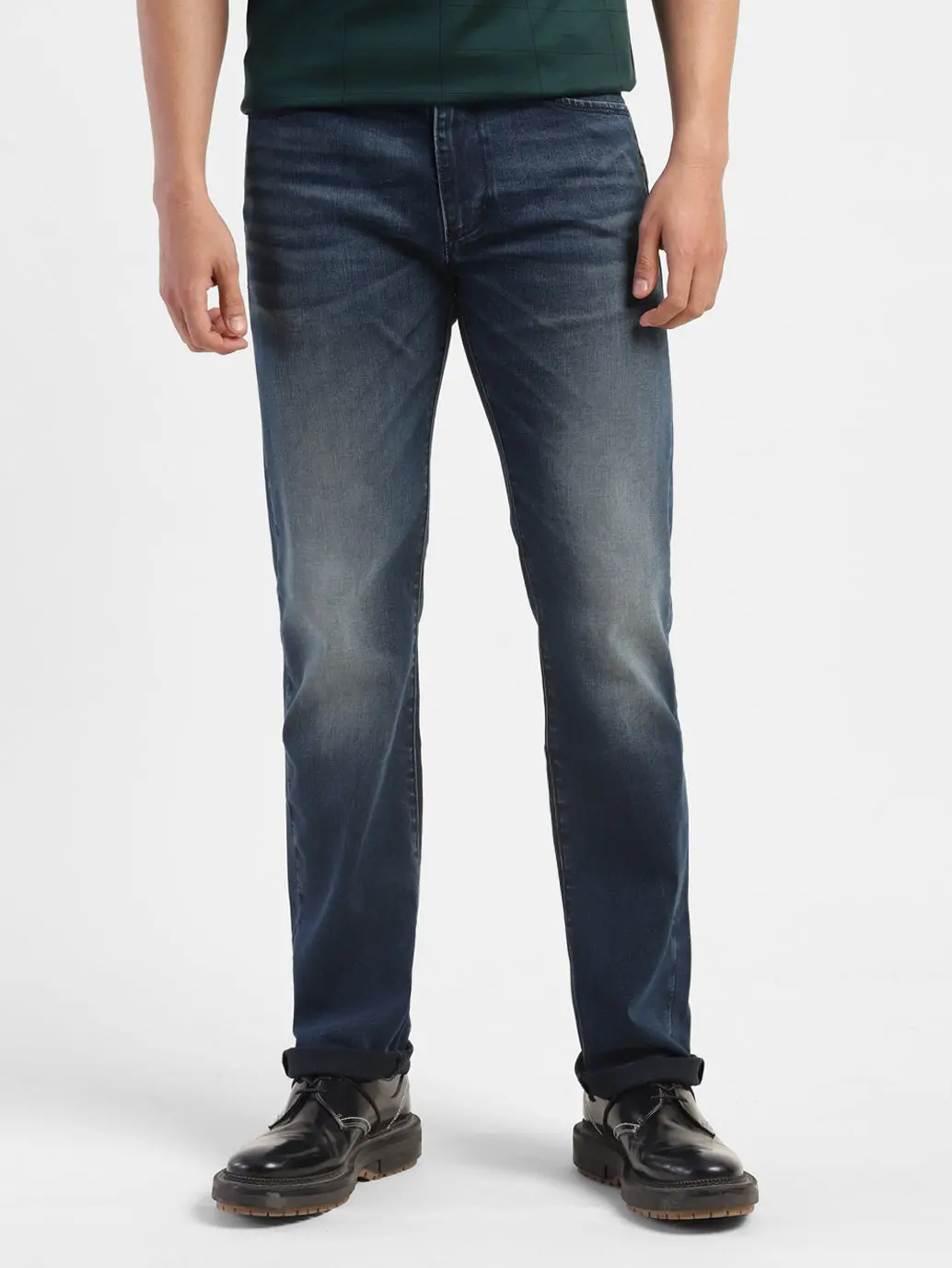 Men's Redloop 65504 Blue Skinny Fit Mid Rise Jeans 2