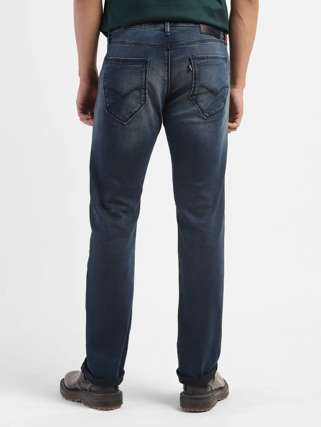 Men's Redloop 65504 Blue Skinny Fit Mid Rise Jeans 3