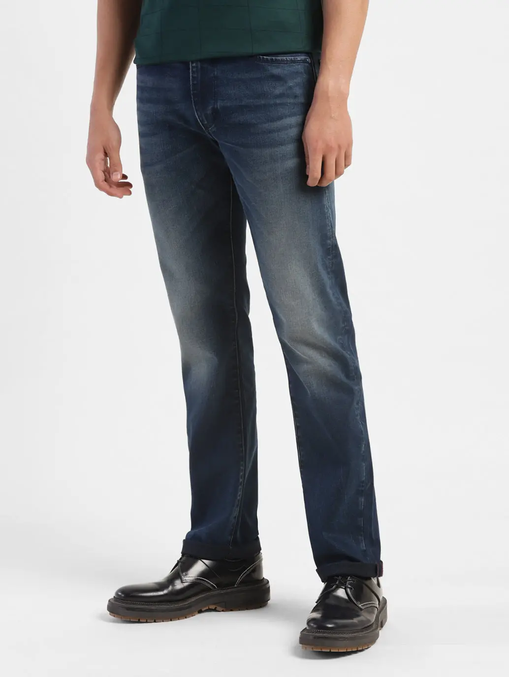 Men's Redloop 65504 Blue Skinny Fit Mid Rise Jeans 4