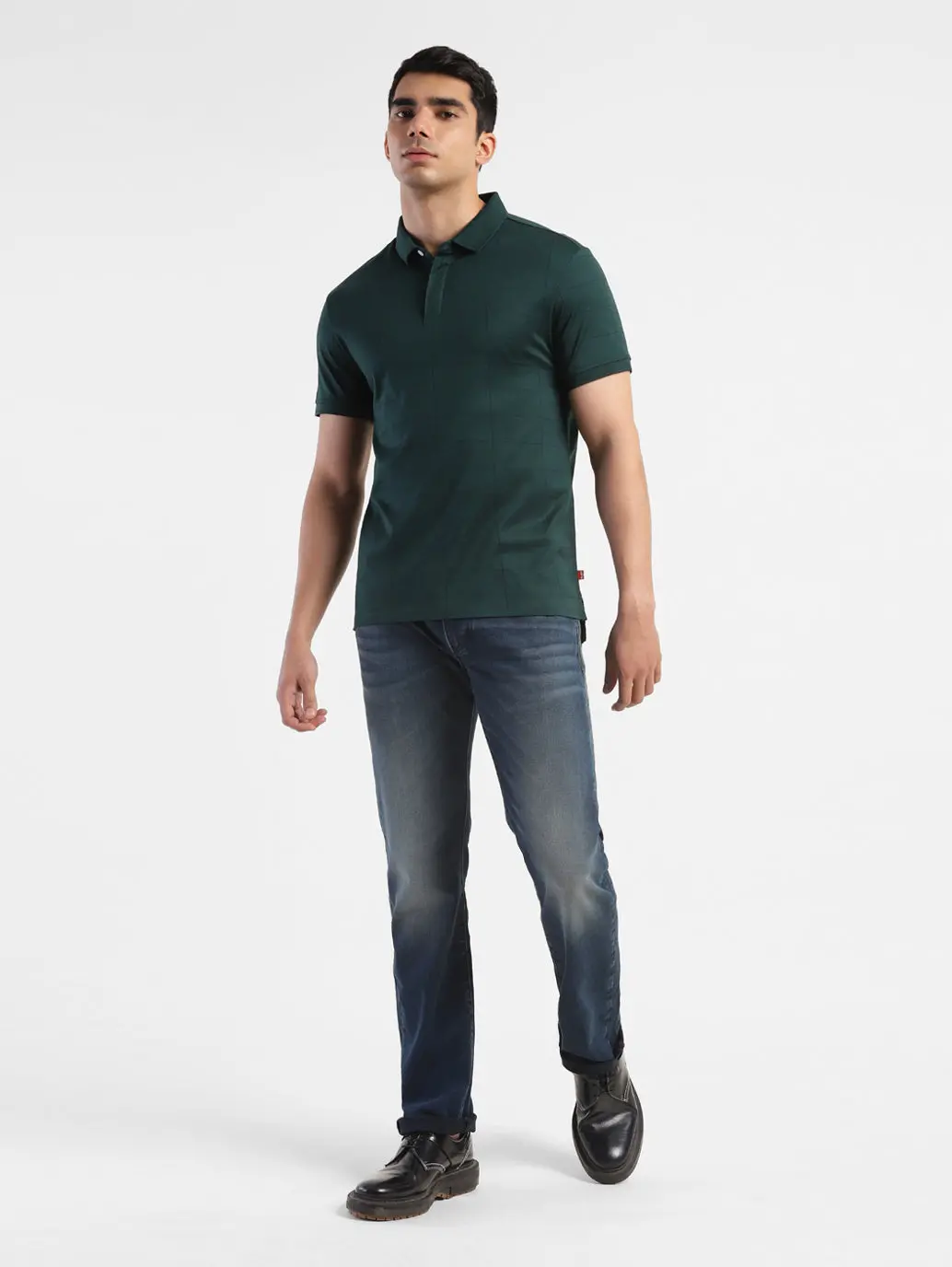 Men's Redloop 65504 Blue Skinny Fit Mid Rise Jeans 5