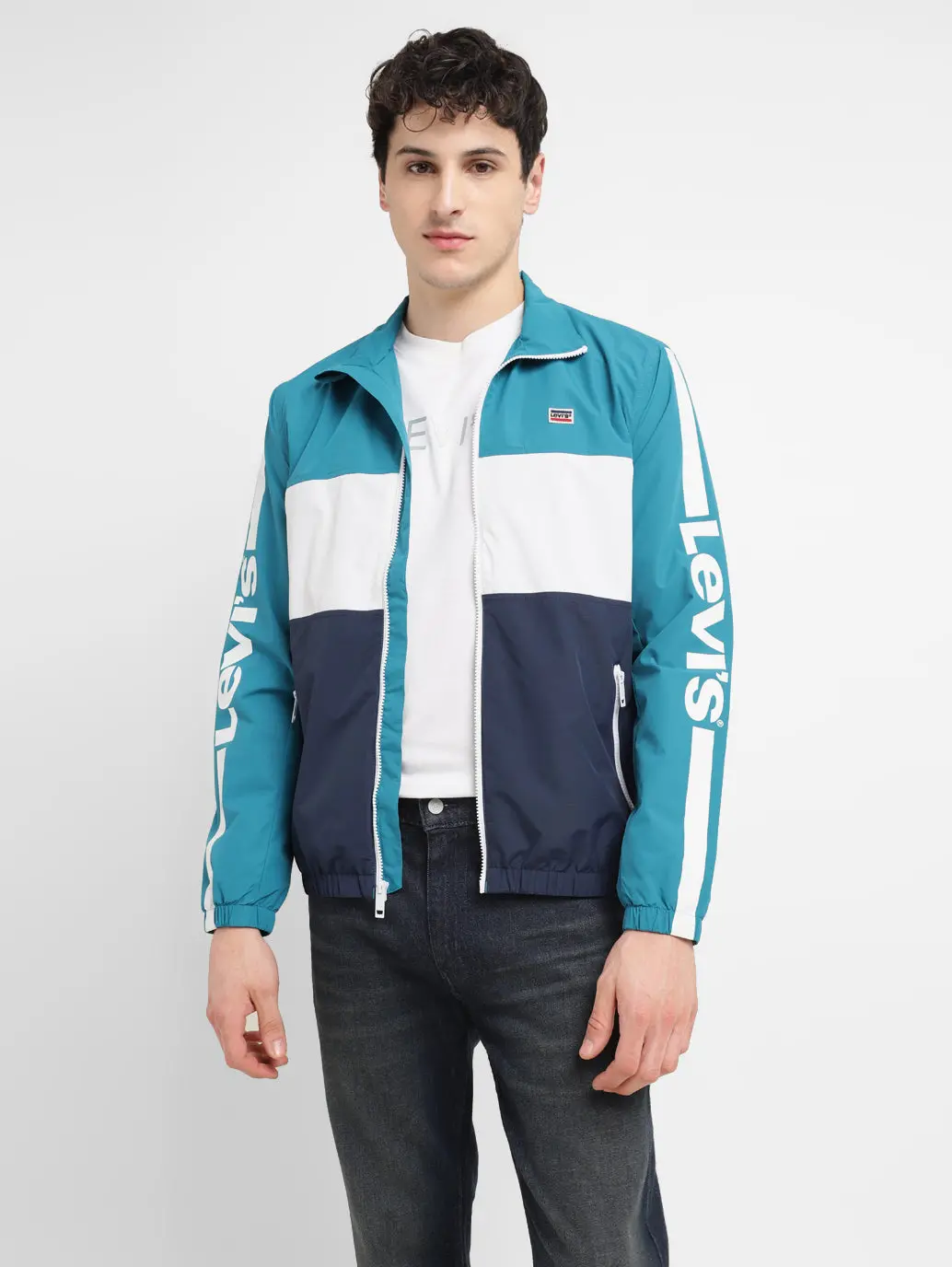 Men's Band Neck Bomber Jacket 1