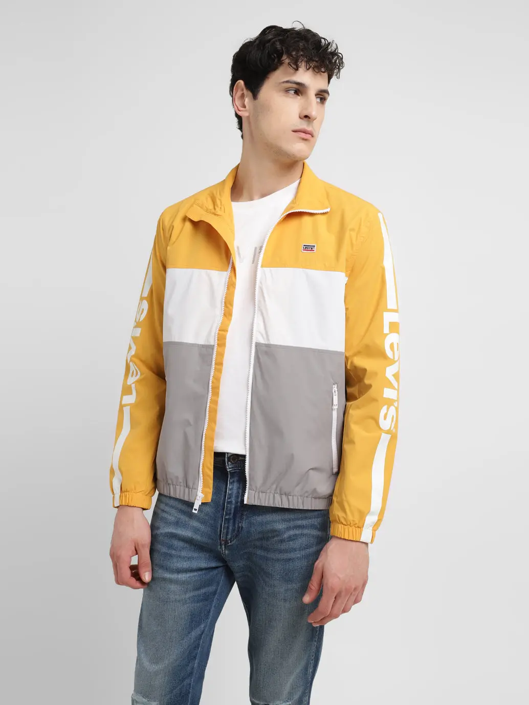 Men's Band Neck Tailored Jacket 1