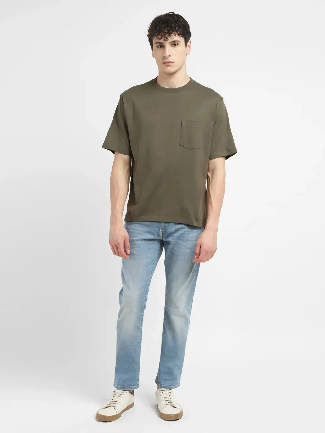 Men's Solid Loose Fit T-Shirt 1