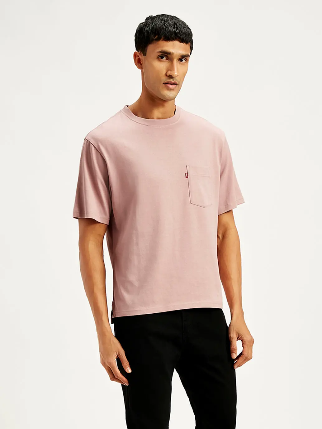 Men's Solid Loose Fit T-Shirt 1