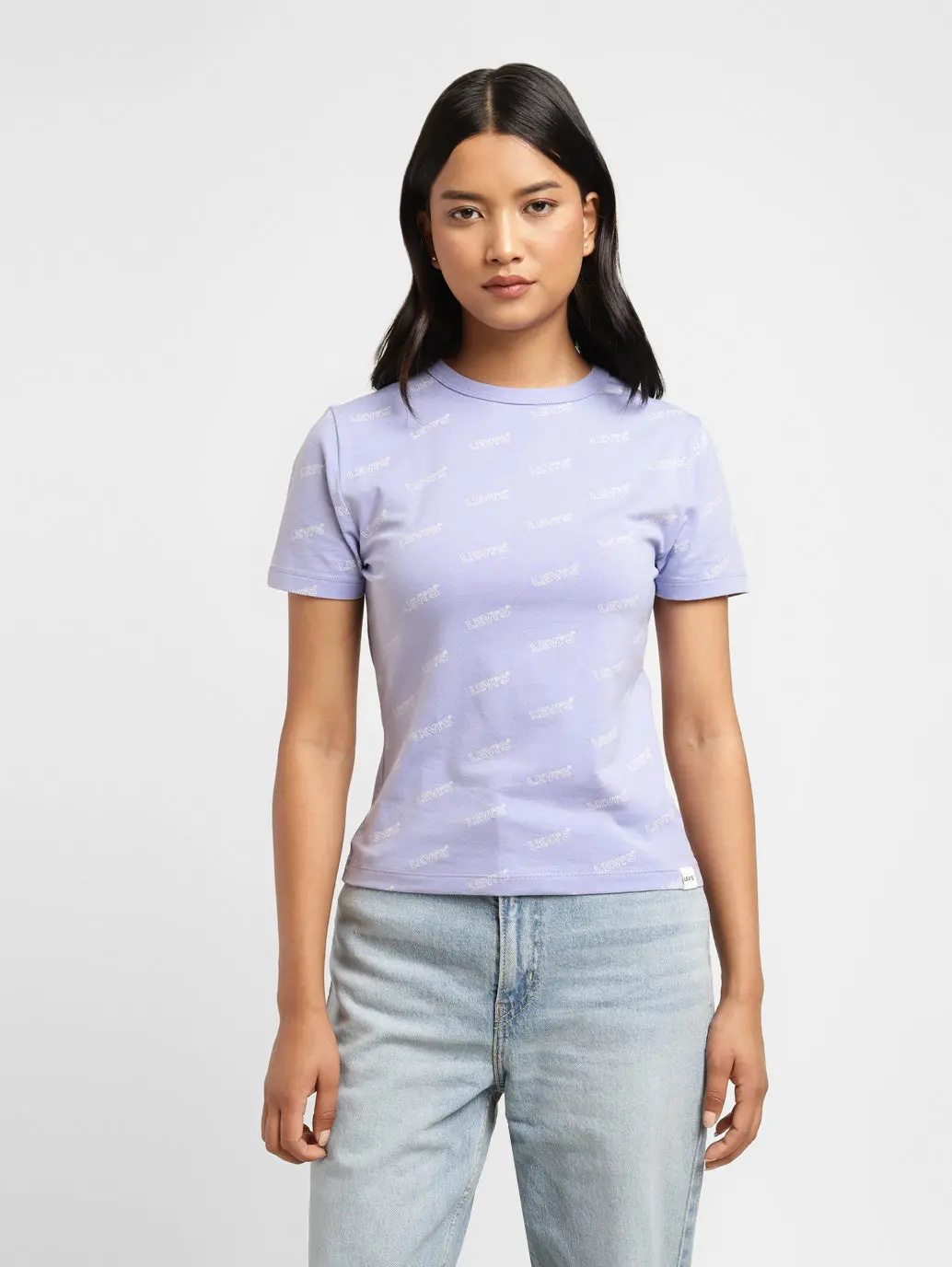 Women's Brand Logo Slim Fit T-Shirt 2