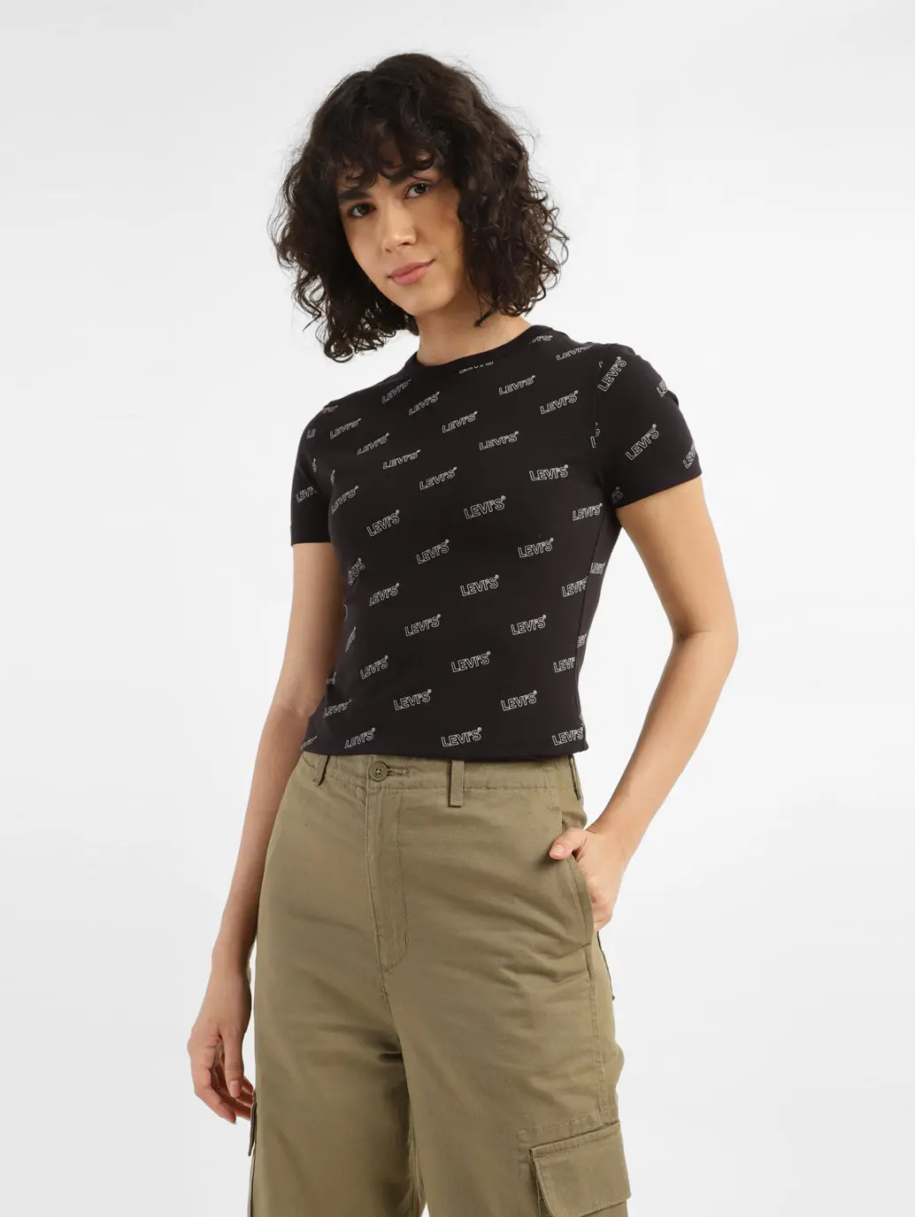 Women's Printed Slim Fit T-Shirt 1