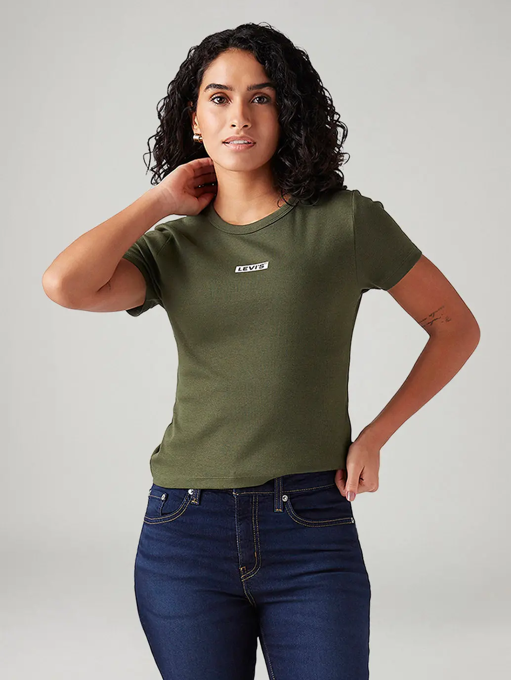 Women's Solid Slim Fit T-Shirt 1